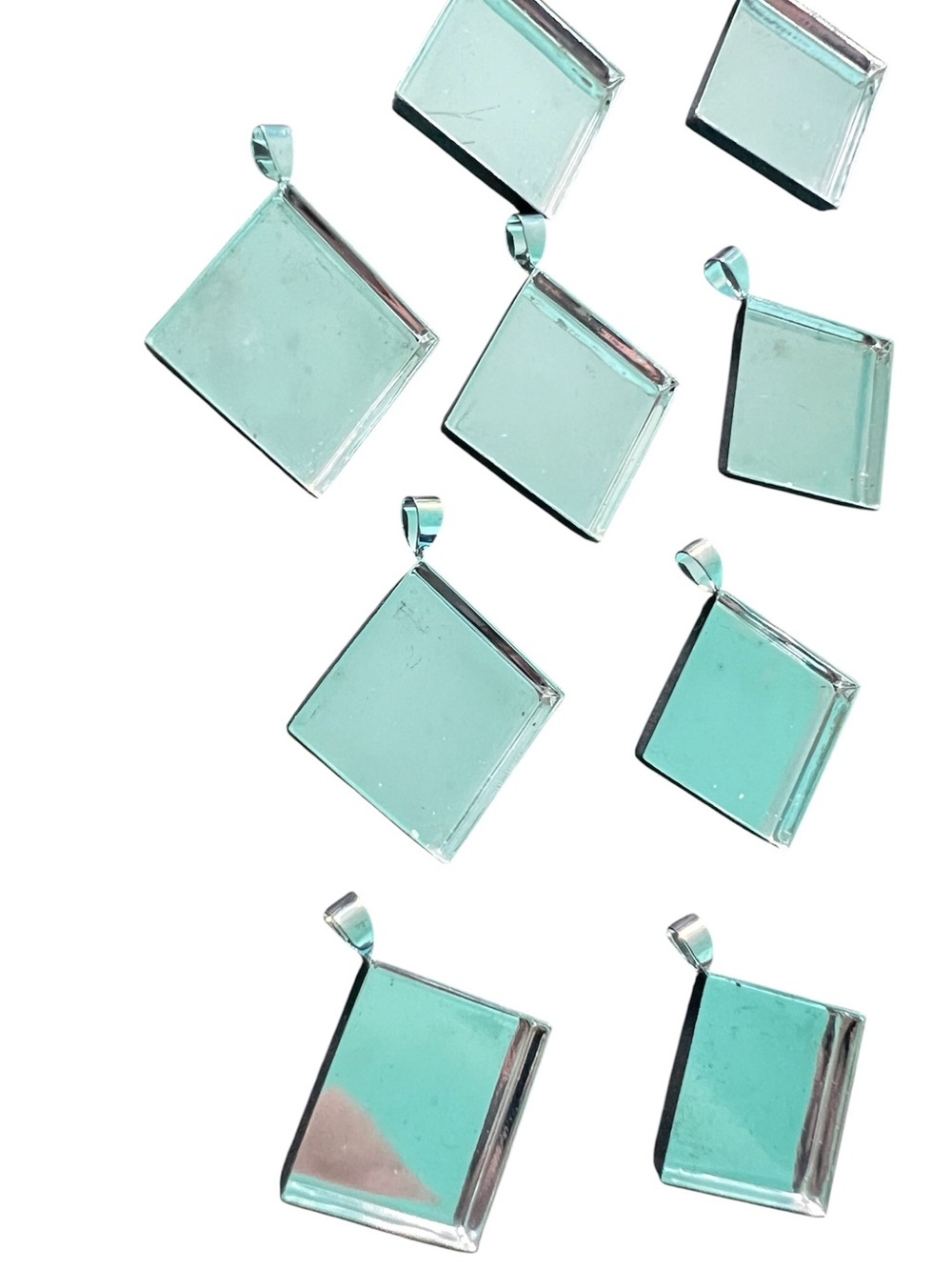 Pendant Blanks Bundle of 9 Pieces of Pendant Trays